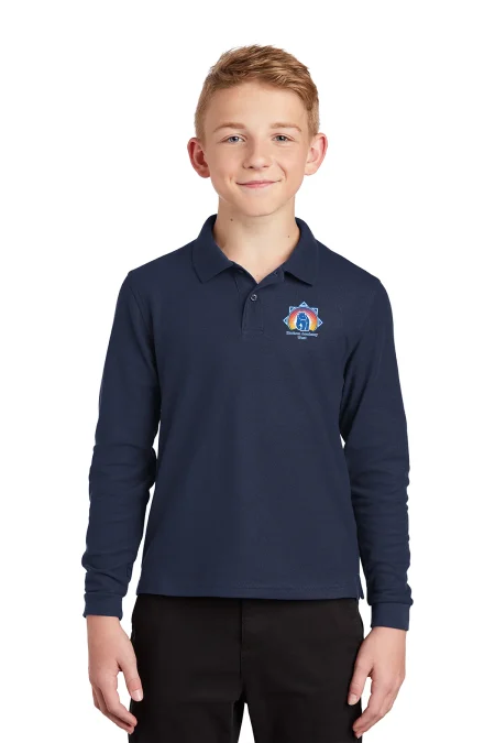 Port Authority Youth Silk Touch Long Sleeve Polo Y500LS